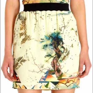BALENCIAGA - NWOT 2013 Sphinx Print Skirt - Small